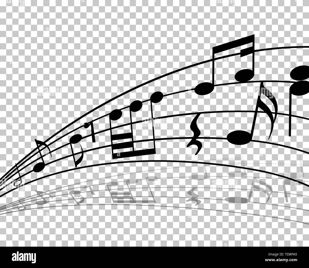 Vector Notes Design With Transparency Grid on Back. Vector Illustration ...