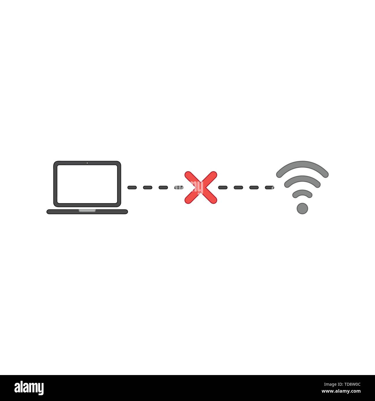 Poor wifi signal Stock Vector Images Alamy