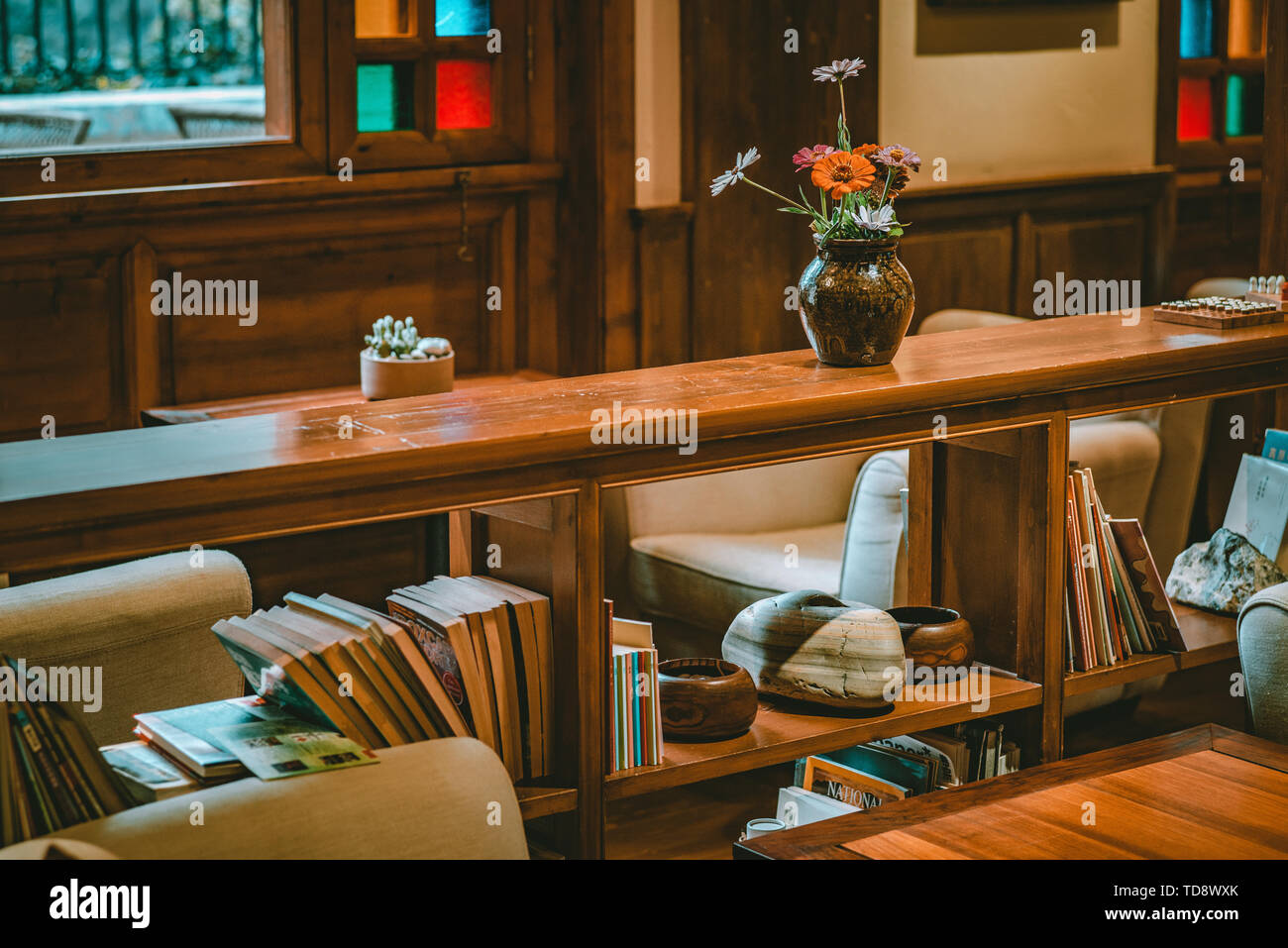 Book bar salon Stock Photo