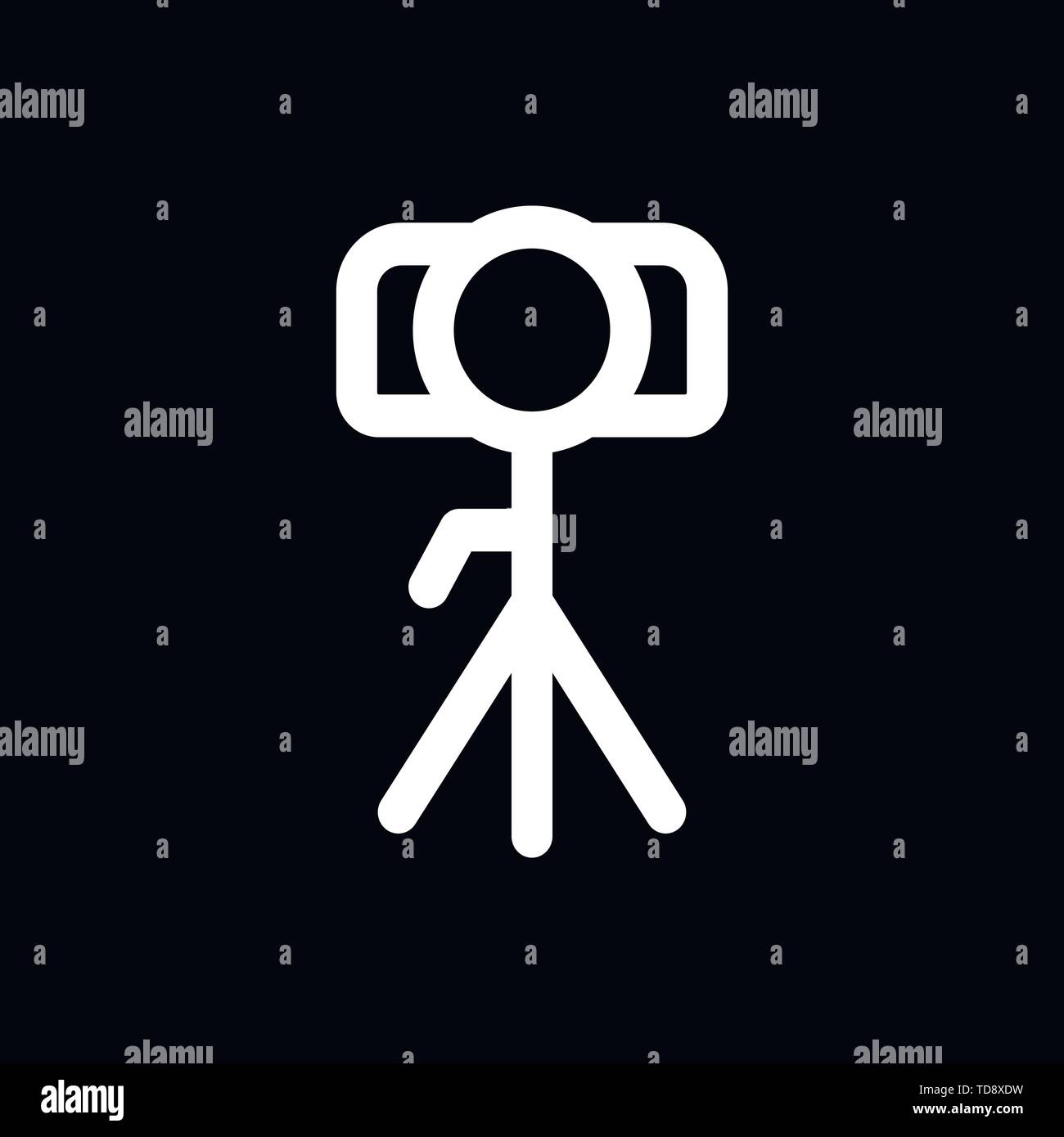 Camera Icon in trendy flat style isolated on background Stock Vector
