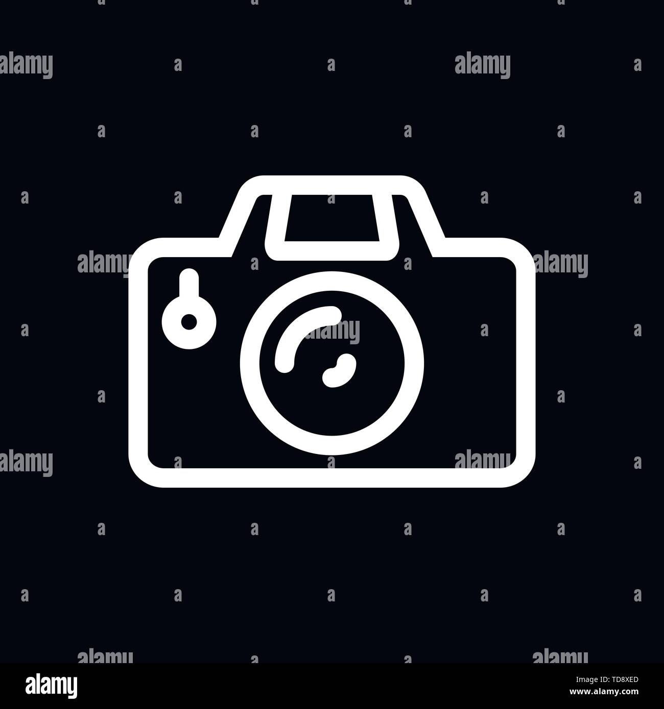 Camera Icon in trendy flat style isolated on background Stock Vector