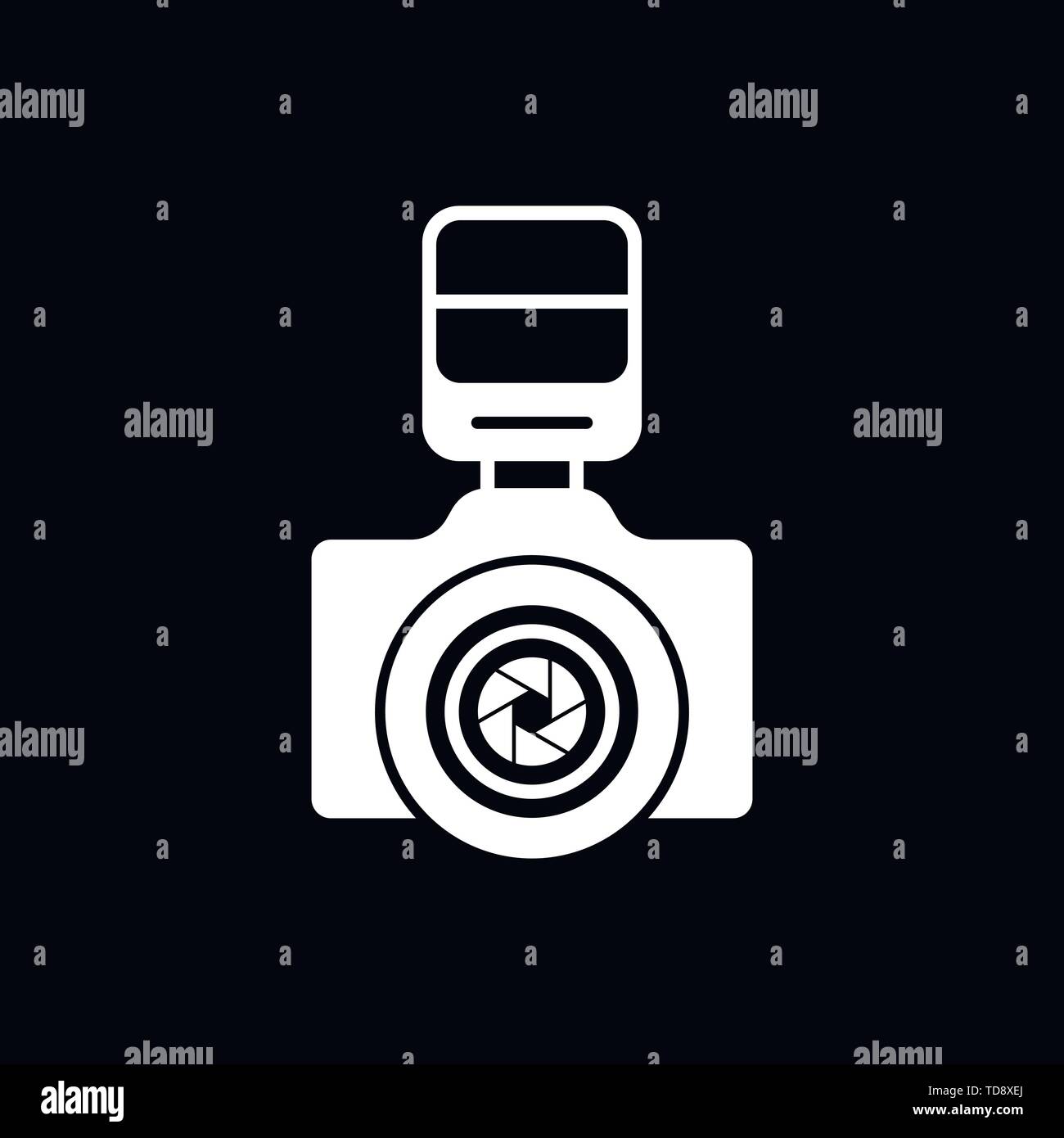 Camera Icon in trendy flat style isolated on background Stock Vector