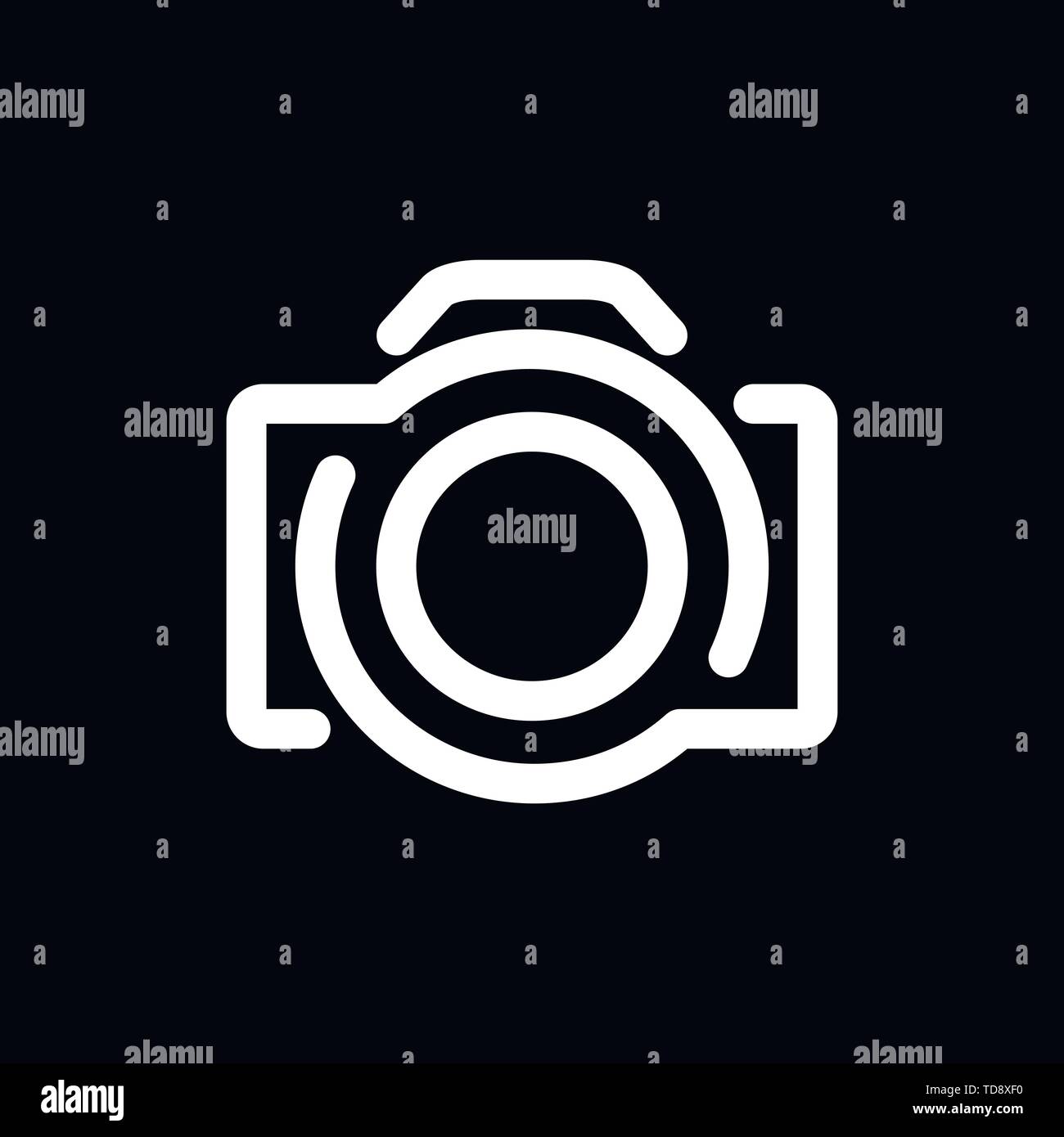 Camera Icon in trendy flat style isolated on background Stock Vector