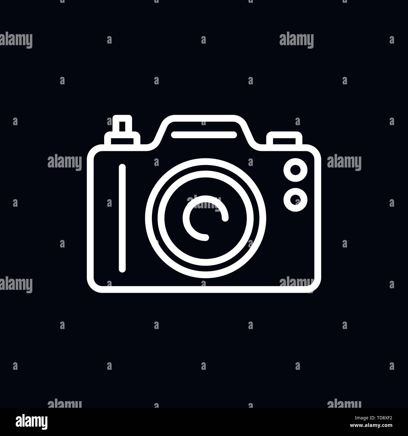 Camera Icon in trendy flat style isolated on background Stock Vector ...