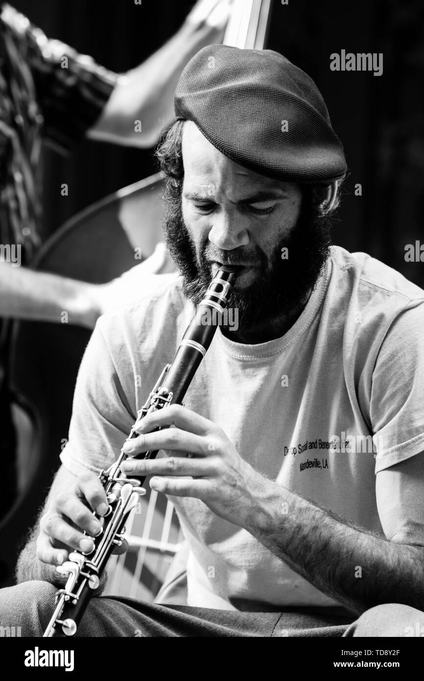 New Orleans Street Performers Stock Photo