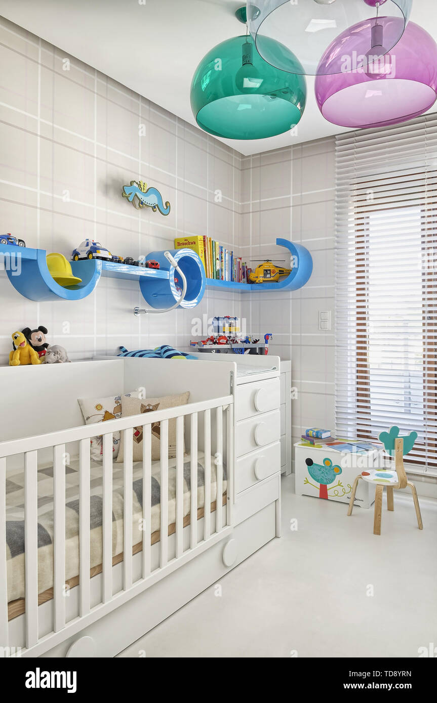Crib And Changing Table In Baby Bedroom Uk Irish Use Only Stock