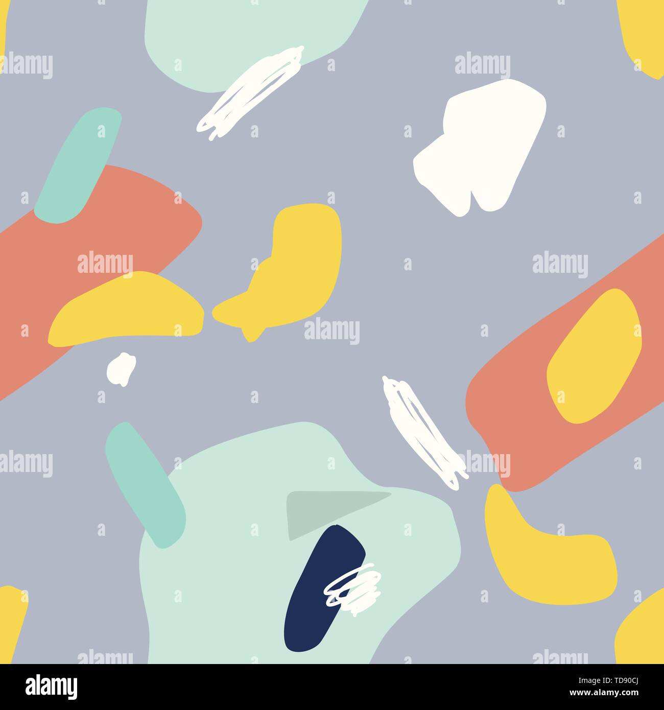 Vector seamless pattern. Abstract background with brush strokes Stock ...