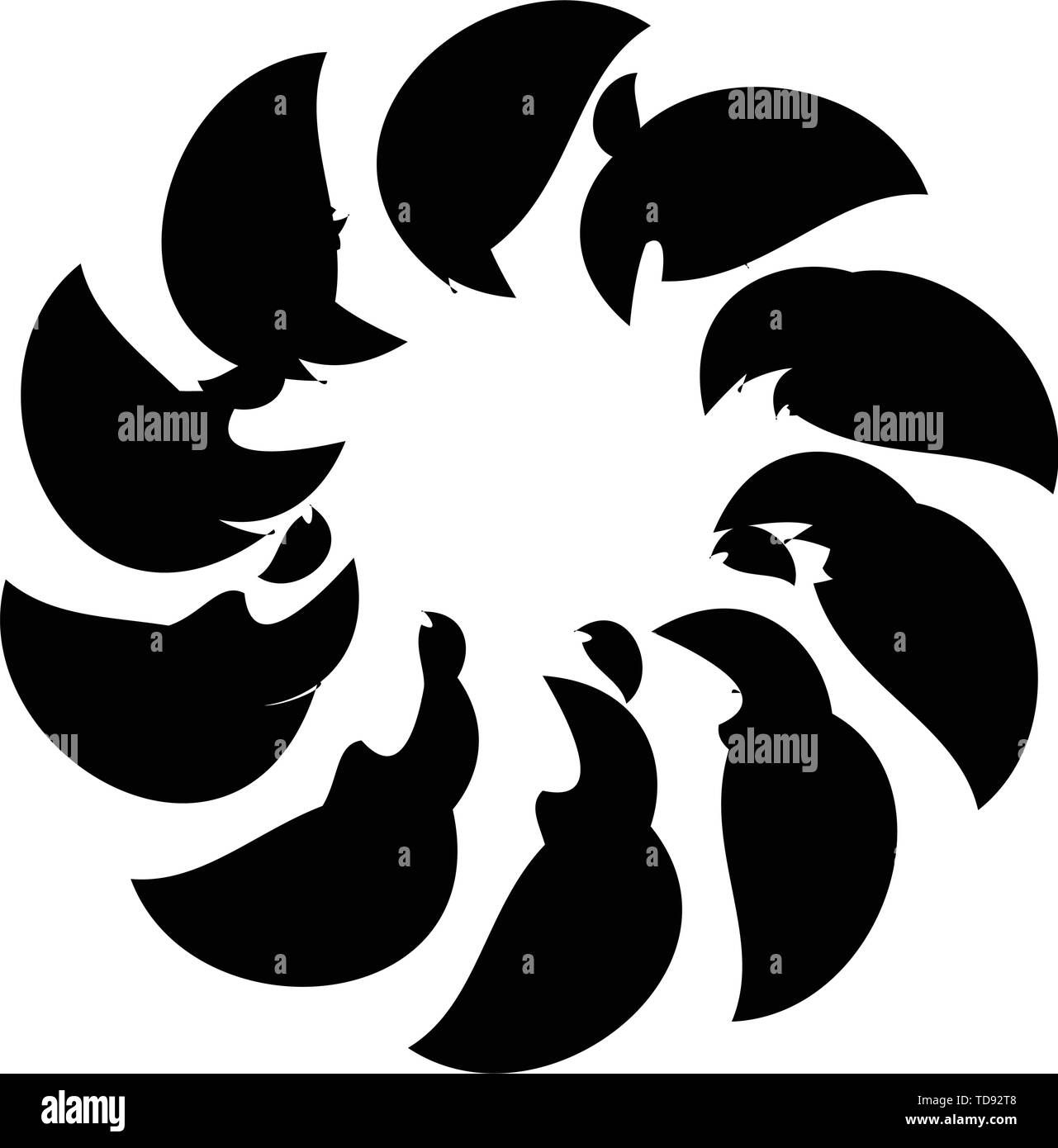 Circular geometry. Circular / concentric abstract design element Stock ...