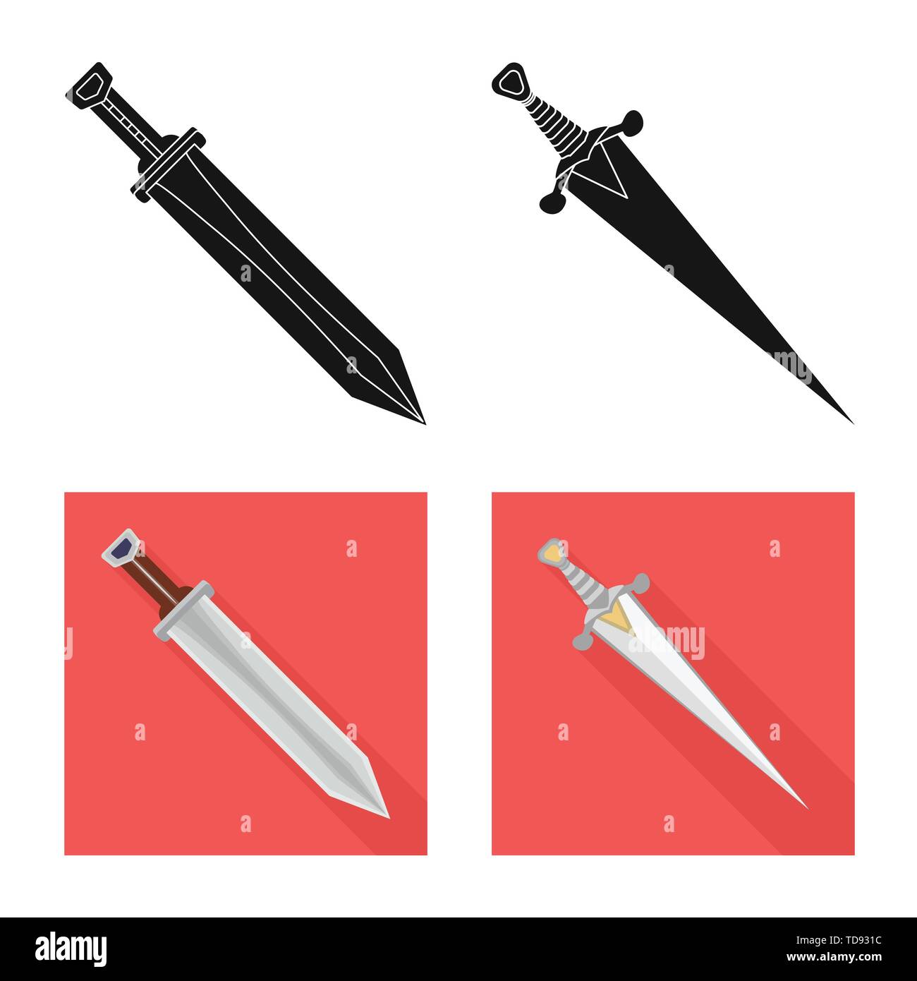 handle,power,viking,steel,hilt,silver,ornament,conqueror,knight,gold,murder,copper,game,armor,sharp,blade,sword,dagger,knife,weapon,saber,medieval,set,vector,icon,illustration,isolated,collection,design,element,graphic,sign, Vector Vectors , Stock Vector