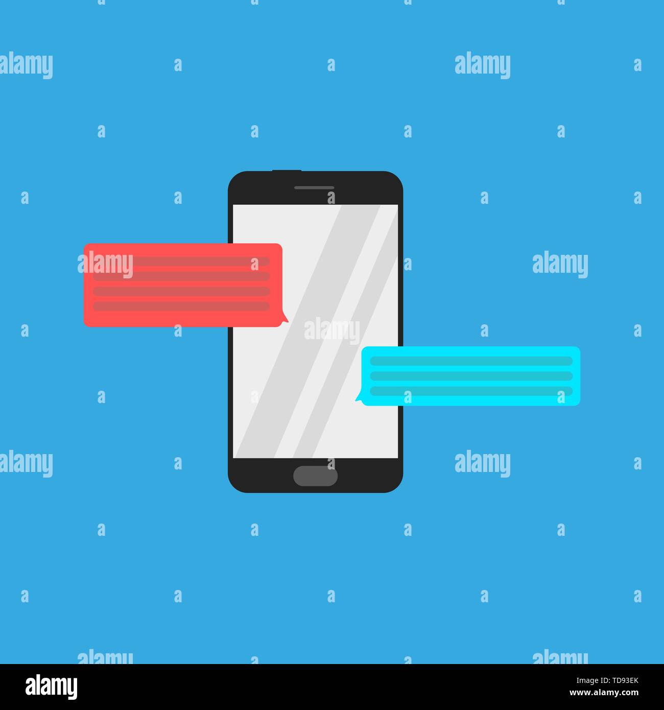 Chatbot text message speech bubbles hi-res stock photography and images ...