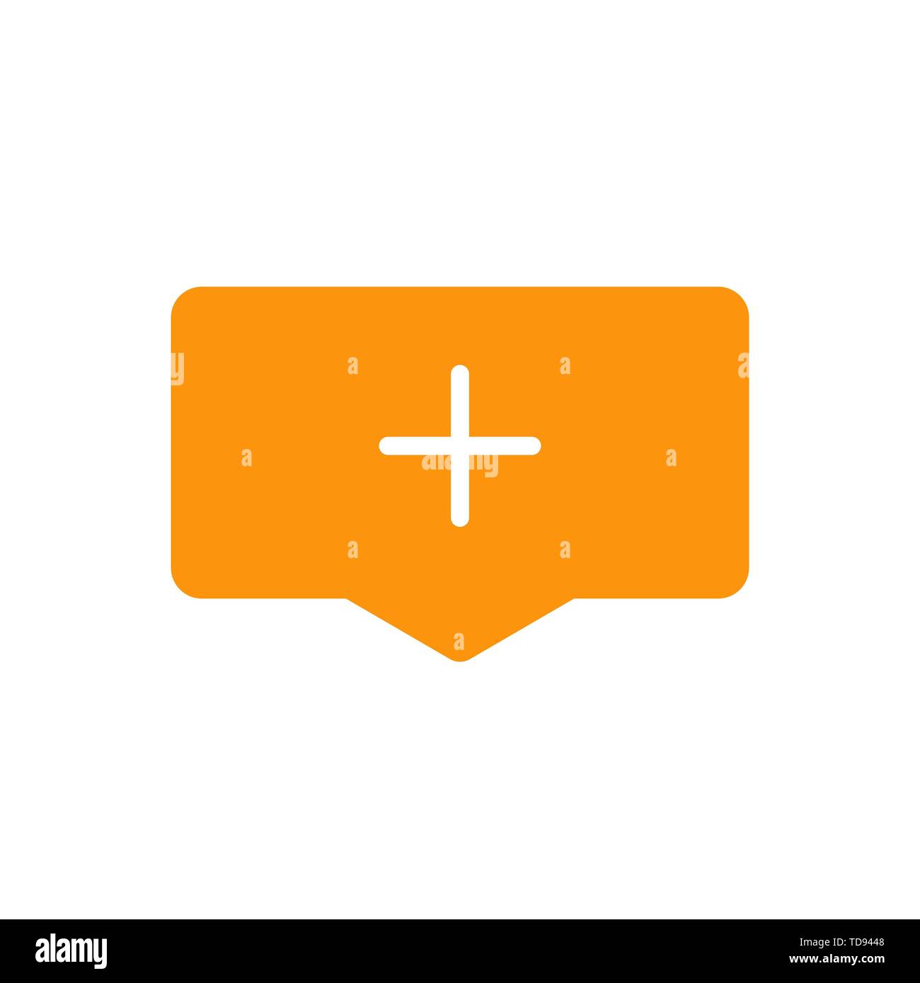 Add cloud icon symbol simple design. vector Stock Vector