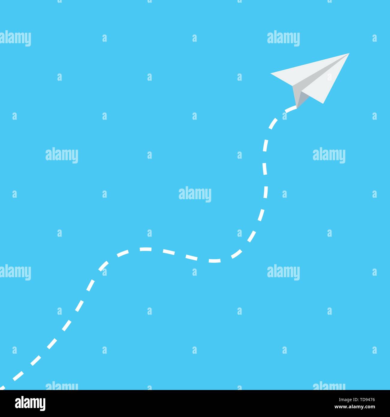 Paper plane icon isometric style. Vector eps10 Stock Vector