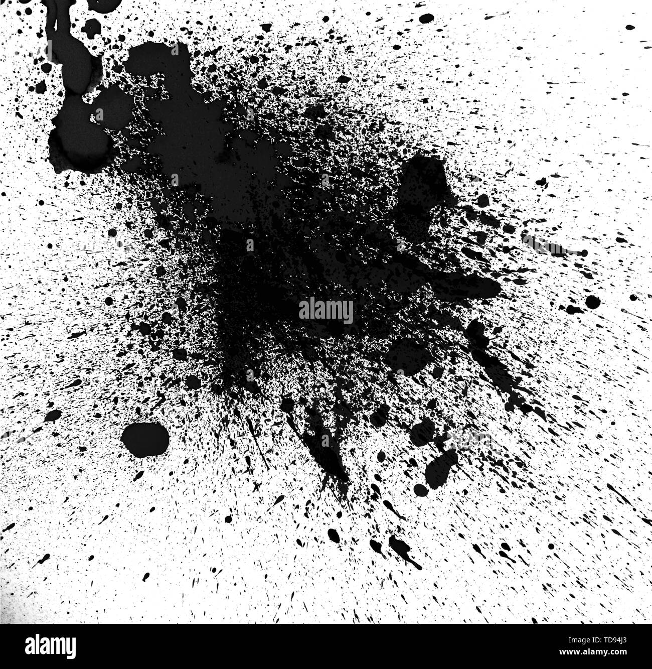 Splash of ink Black and White Stock Photos & Images - Alamy