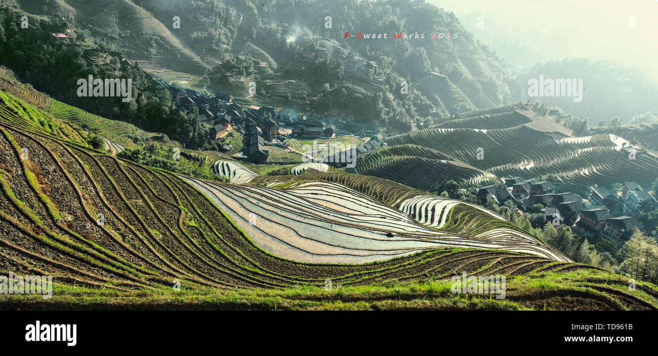 Dragon Ridge terrace Jinkeng Stock Photo - Alamy
