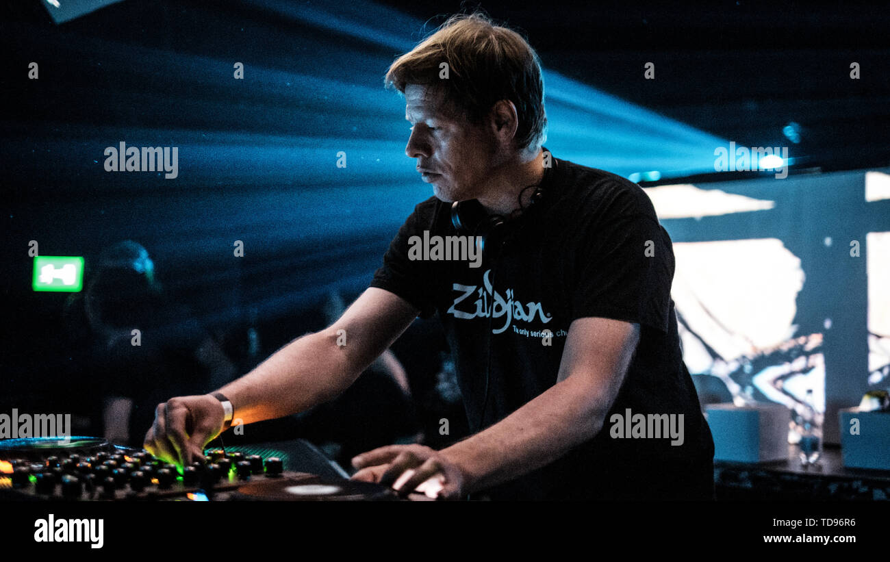 Denmark, Copenhagen - May 30, 2019. The German music producer, DJ and composer Marcus Worgull performs a live DJ-set during the electronic music event Liminal Spaces in Copenhagen. (Photo credit: Gonzales Photo - Flemming Bo Jensen). Stock Photo