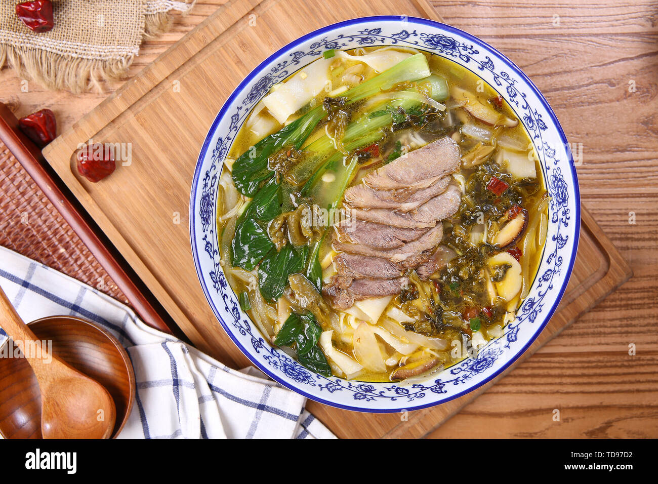 Sauerkraut beef noodles Stock Photo - Alamy
