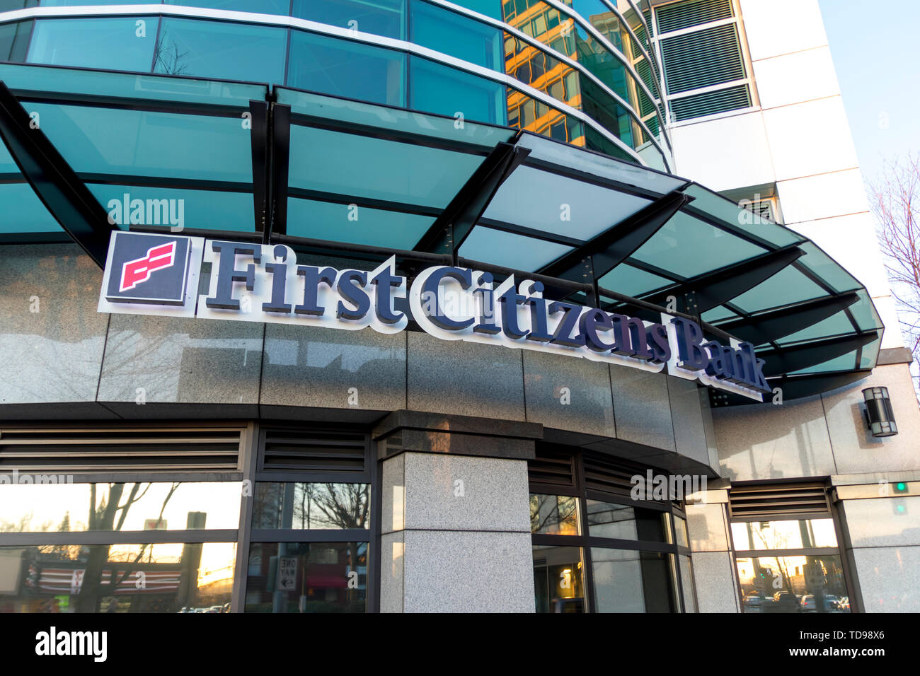 Seattle, Washington, USA / March 2019: First Citizens Bank branch in Seattle. Stock Photo