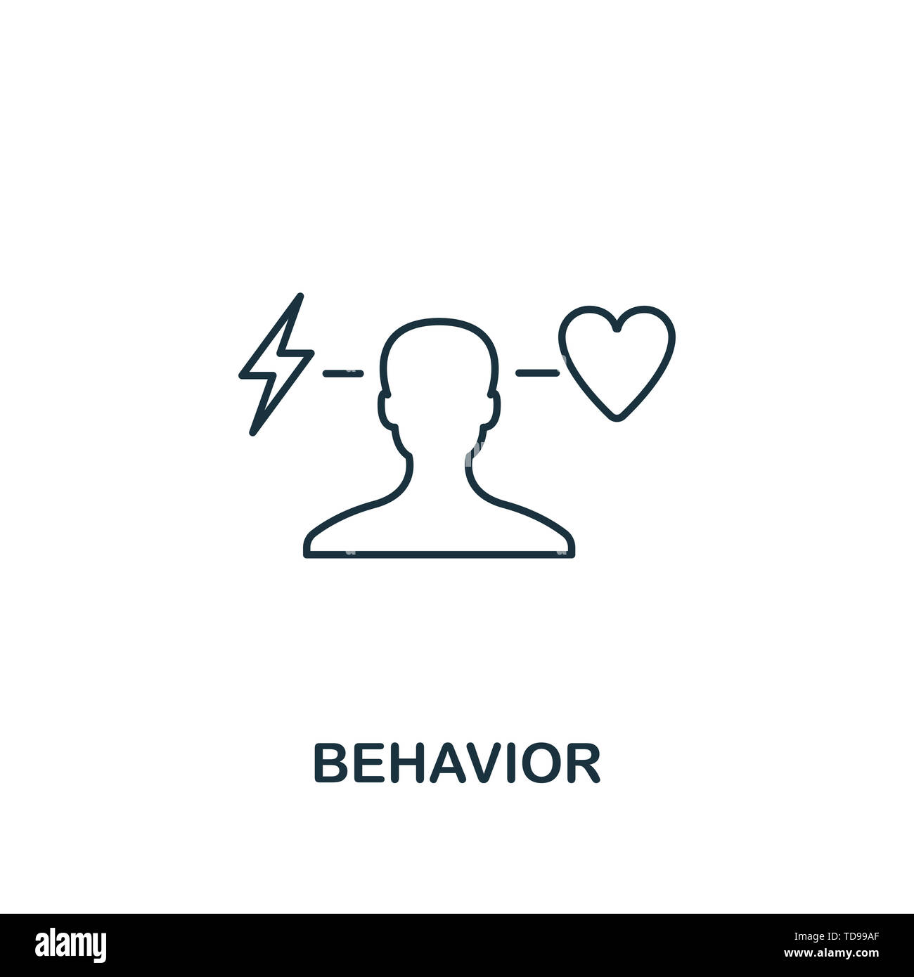 Behavior icon. Thin line design symbol from business ethics icons ...