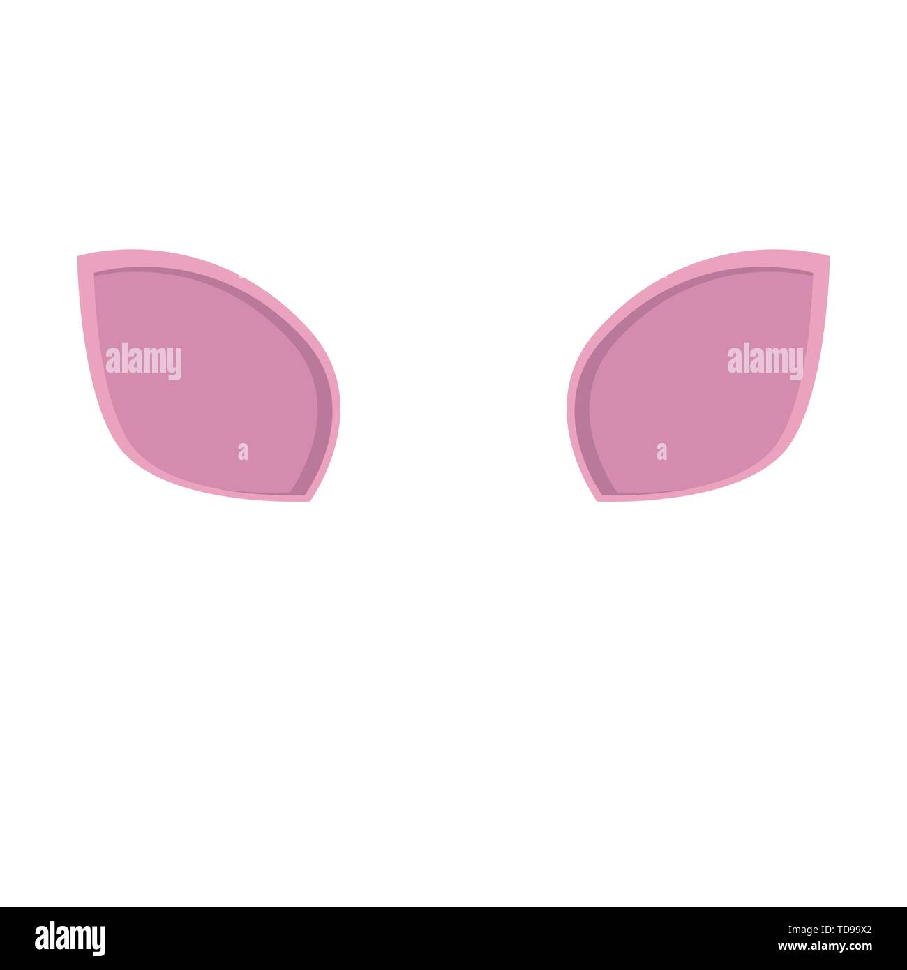 Pig ears back mock up. Vector eps10 Stock Vector Image & Art Alamy
