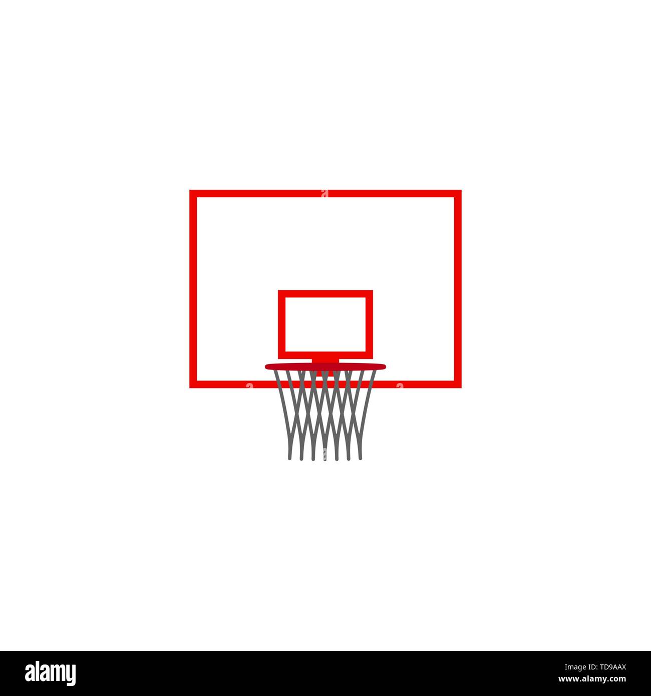 Basketball hoop icon isolated on white background Stock Vector Image ...