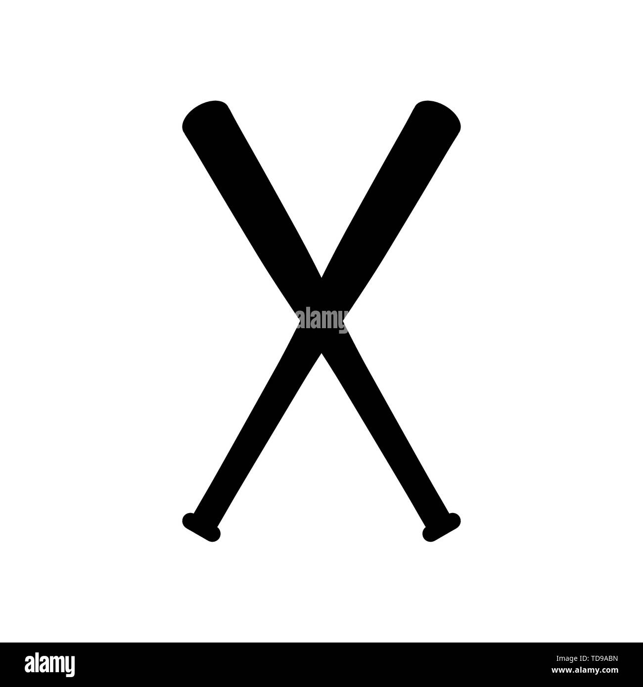 Baseball bat icon hires stock photography and images Alamy