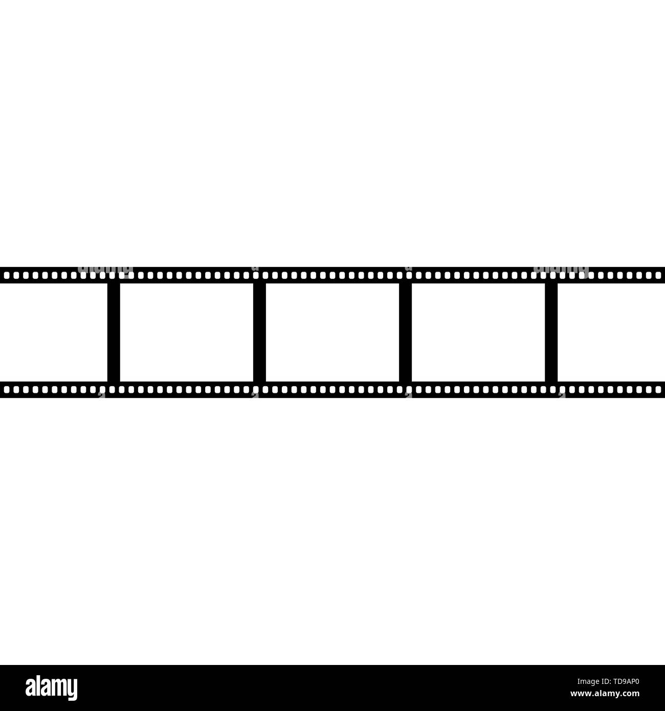 Film line isolated on white background. Vector Stock Vector Image & Art