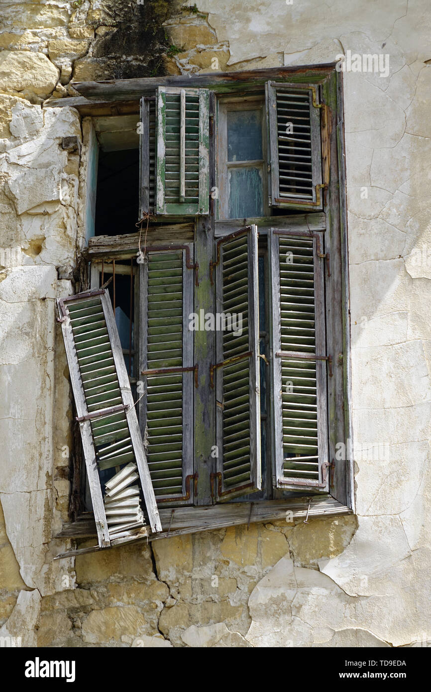 Typical old houses, Nicosia, Lefkosa, North Nicosia, Cyprus, Europe