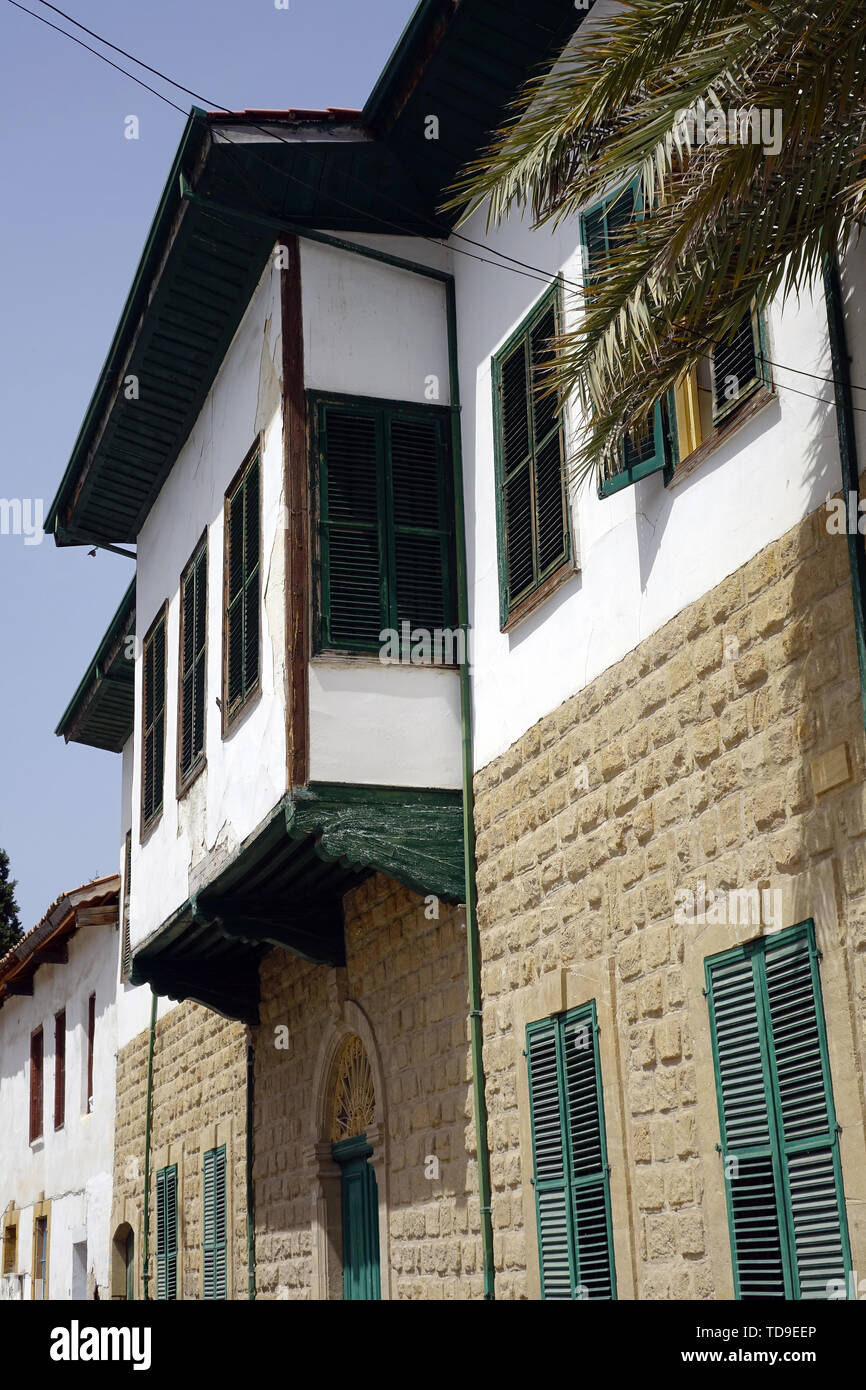 Typical old houses, Nicosia, Lefkosa, North Nicosia, Cyprus, Europe