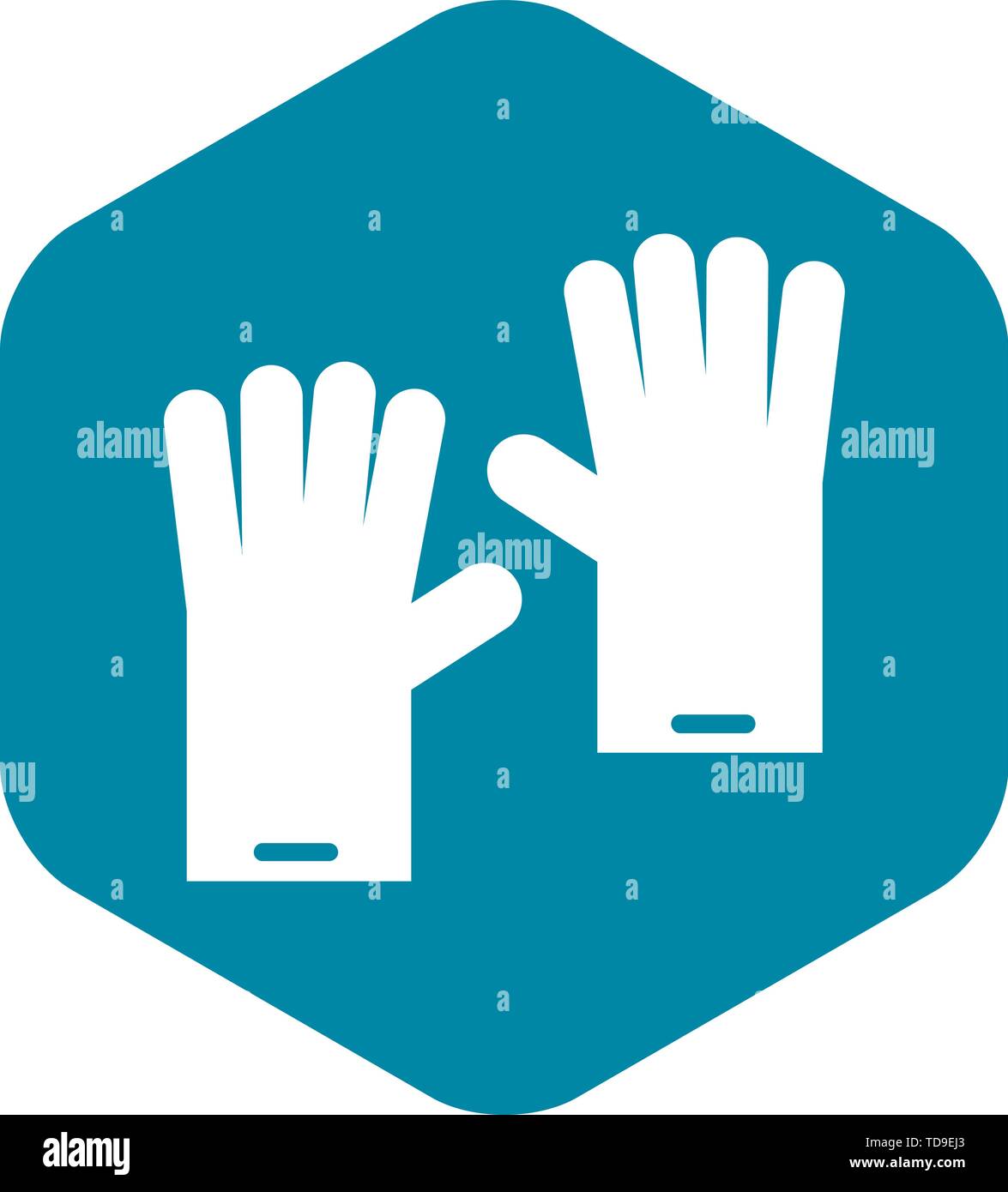 Rubber gloves icon, simple style Stock Vector Image & Art - Alamy