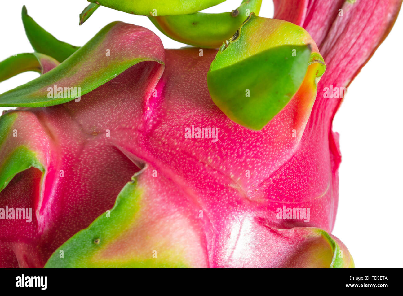 Local close-up of dragon fruit on white background Stock Photo