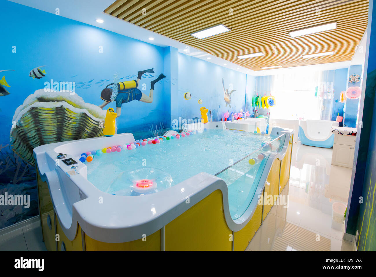 Interior design with family modern no one cabinet hi-res stock ...