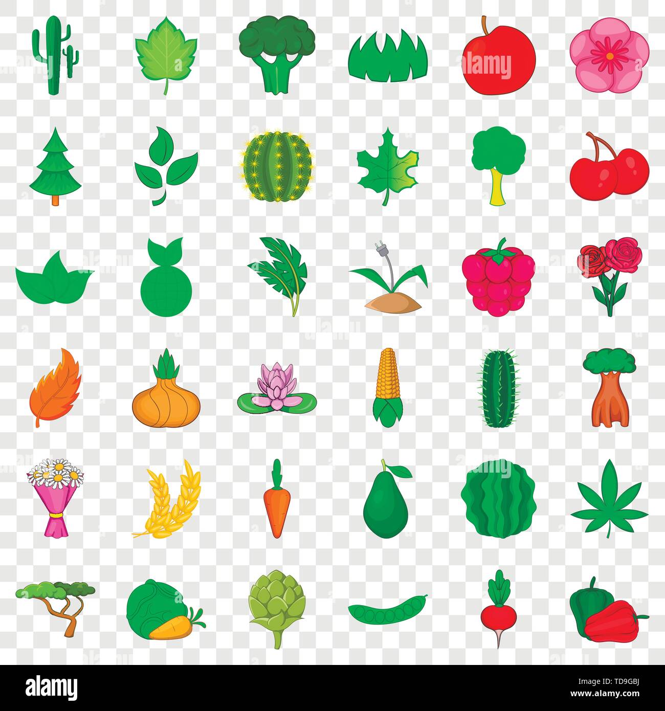 Ecology icons set, cartoon style Stock Vector Image & Art - Alamy