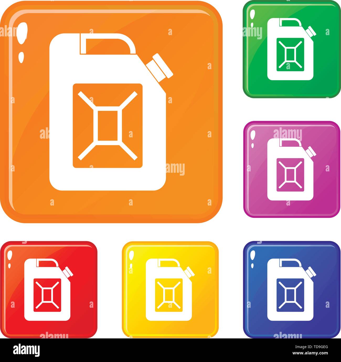 Jerrycan icons set vector color Stock Vector Image & Art - Alamy