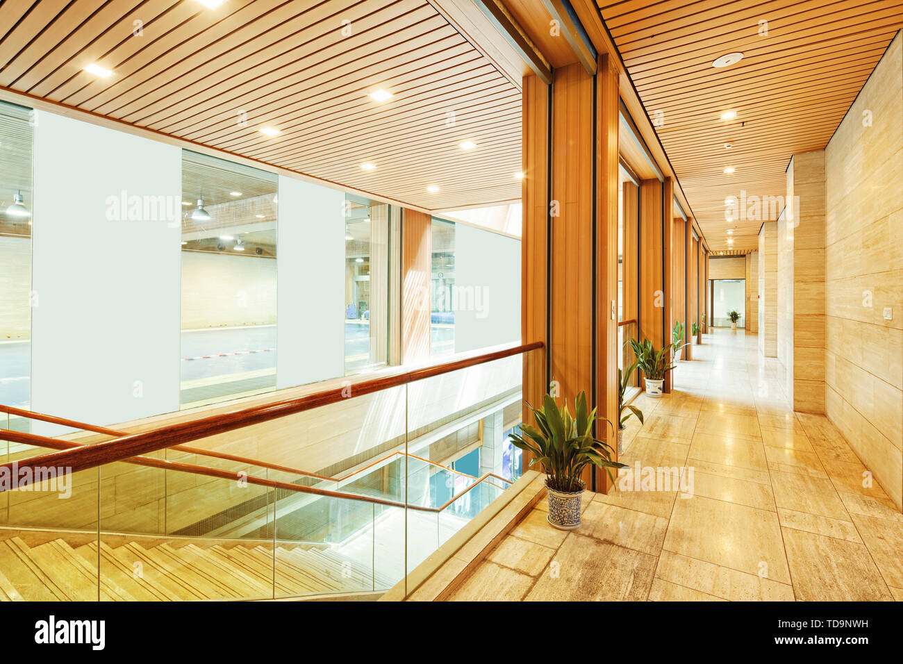 Interior of modern hall Stock Photo - Alamy