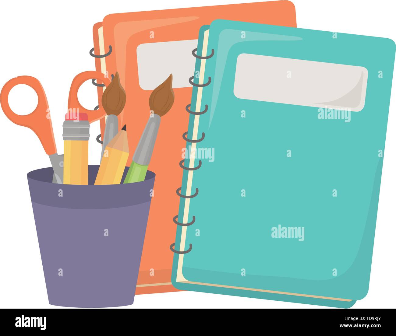 Notebook Object Notebook design, School supply object education study lesson and class ...