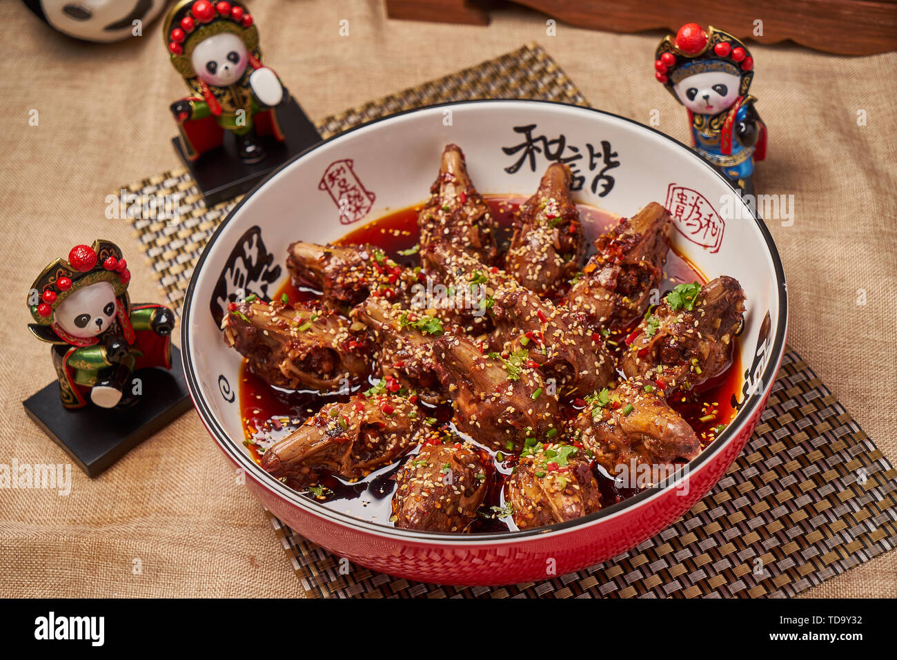 Sichuan specialty cuisine spicy rabbit head Stock Photo Alamy