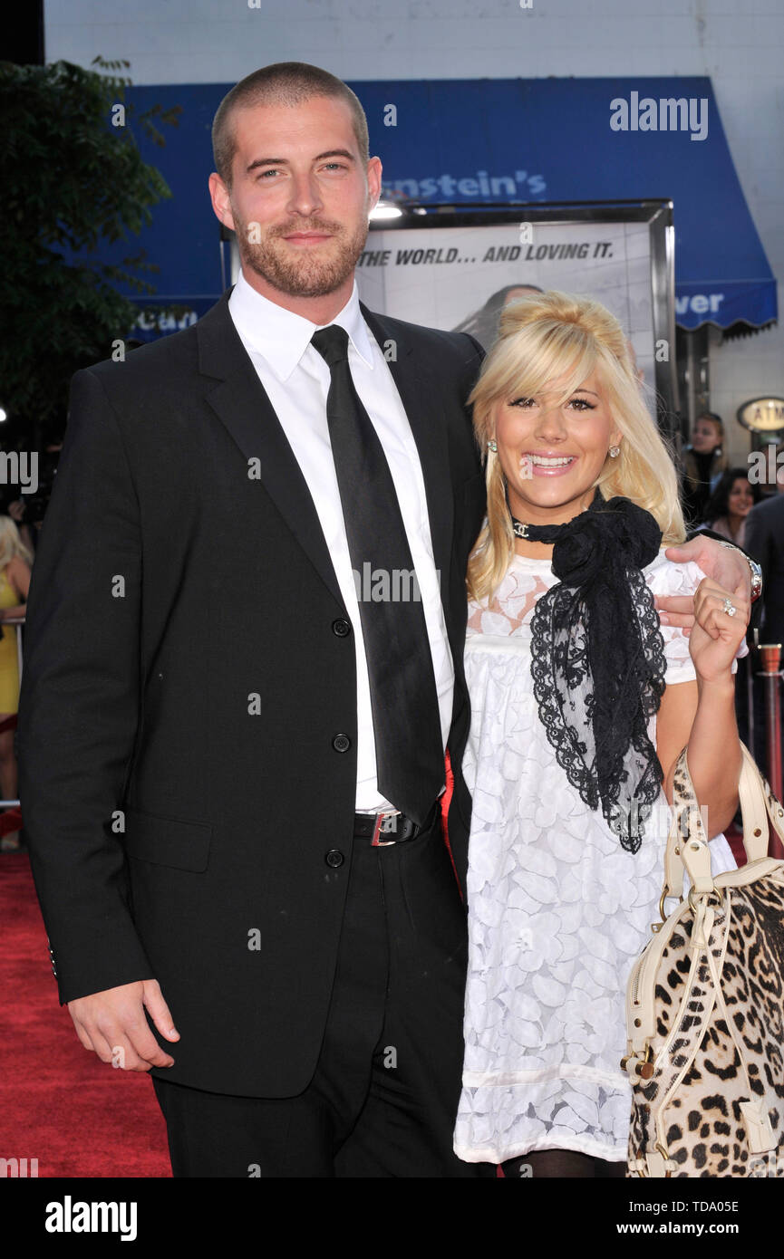 LOS ANGELES, CA. June 16, 2008: "The Bachelor" star Matt Grant & fiancŽe  Shayne Lamas at the world premiere of "Get Smart" at Mann Village Theatre,  Westwood. © 2008 Paul Smith / Featureflash Stock Photo - Alamy