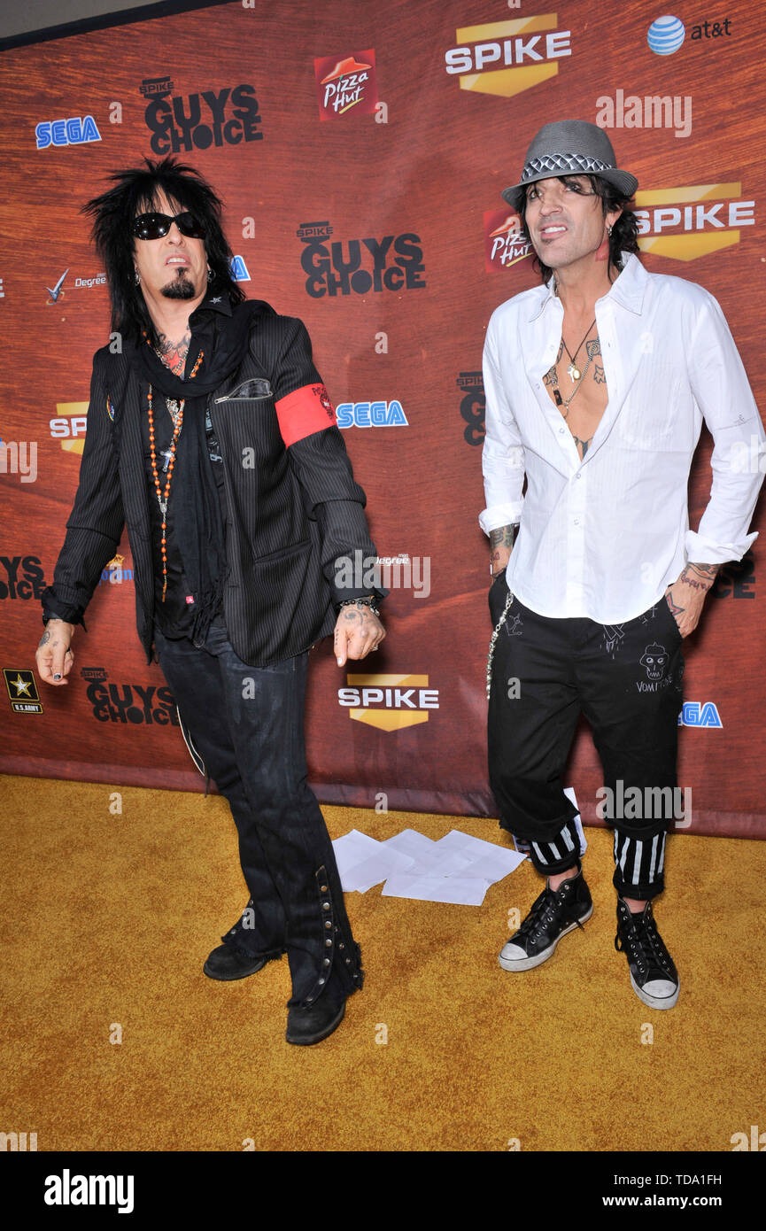 LOS ANGELES, CA. May 30, 2008 Motley Crue stars Nikki Sixx (left