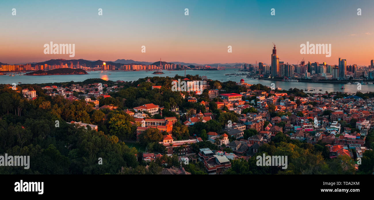 Ximan Morning panorama of Gulangyu Island, Xiamen Stock Photo - Alamy