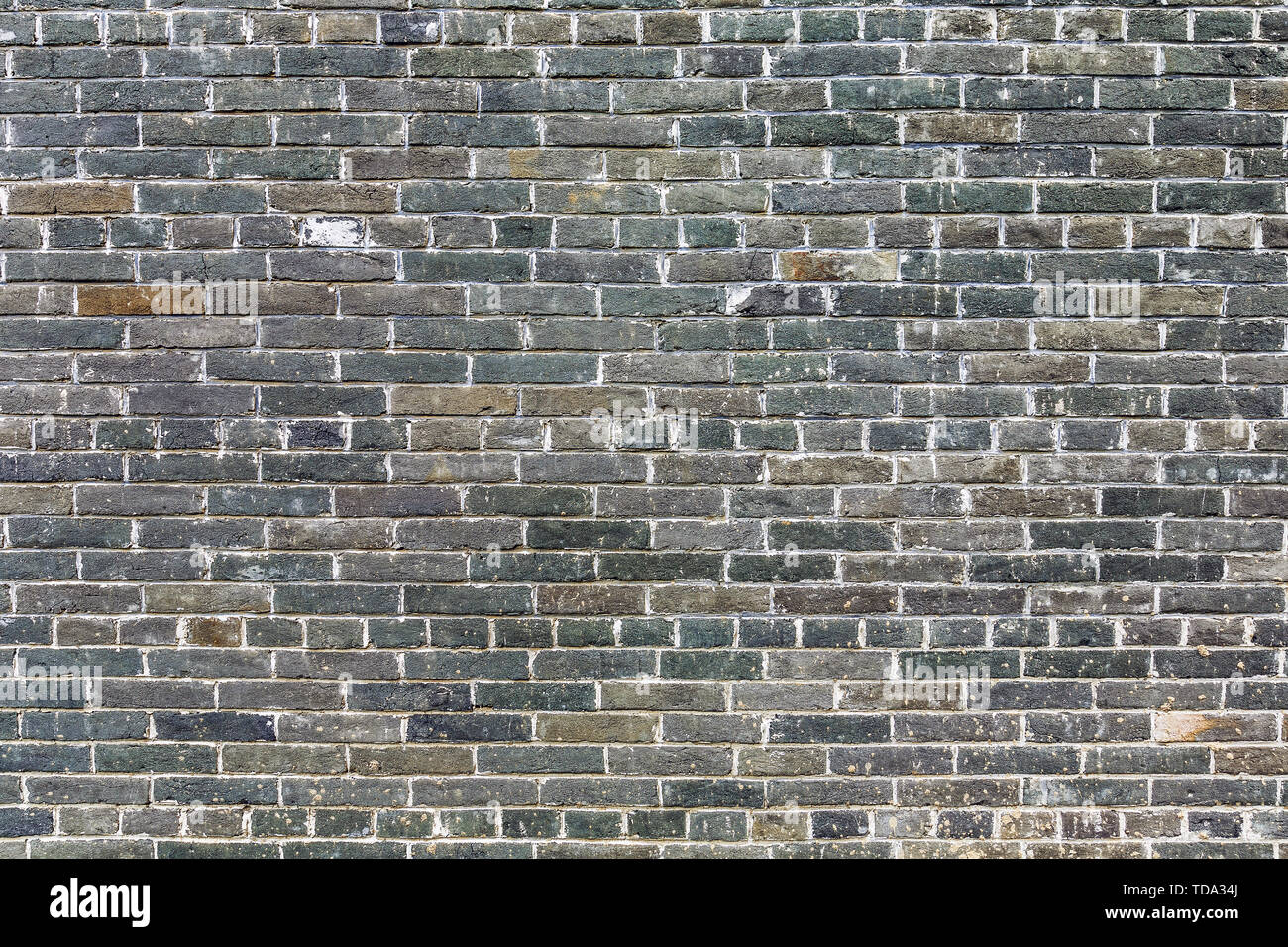 Green brick brick wall texture background HD material Stock Photo - Alamy