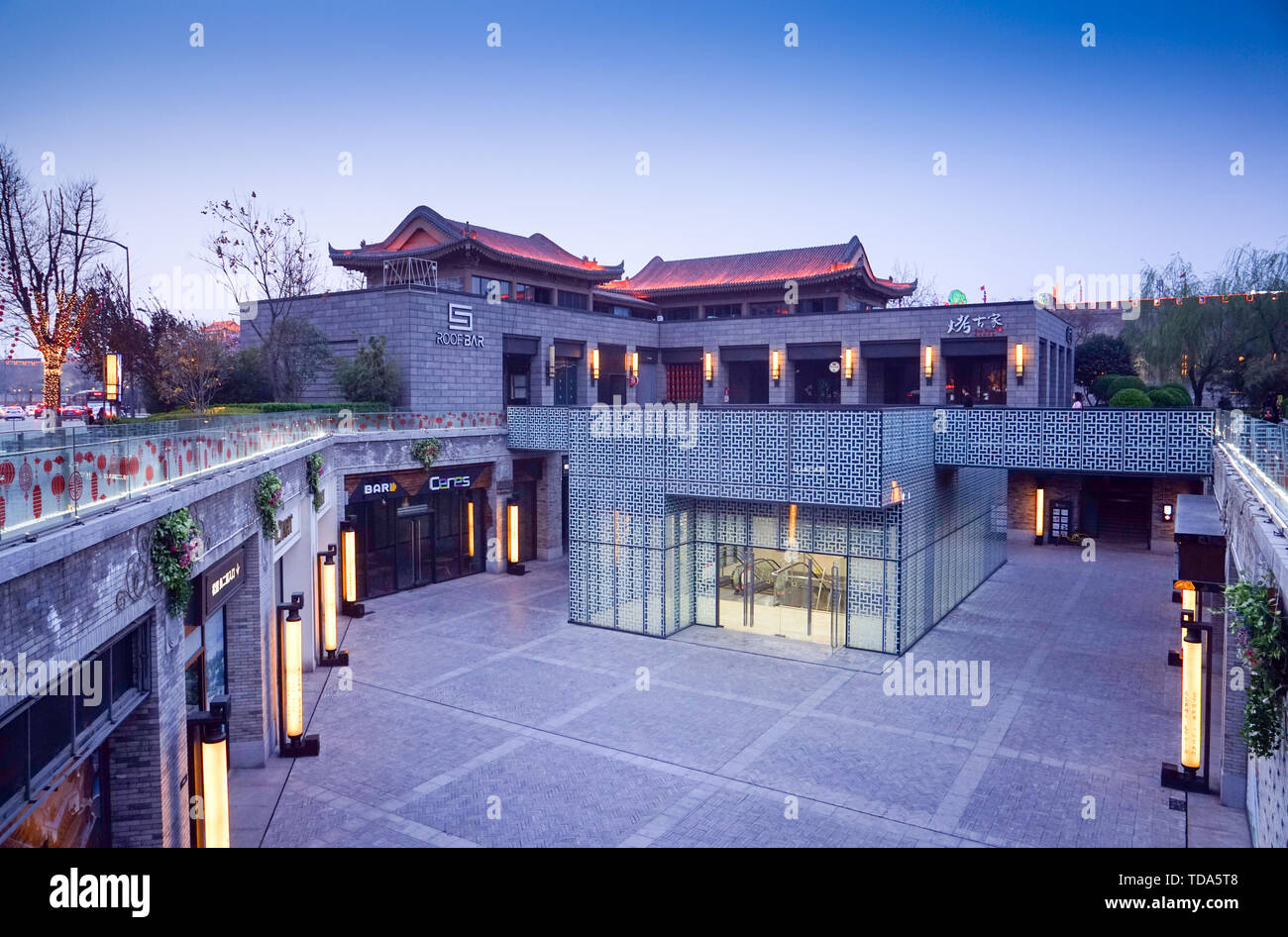 The scenery of the ancient city of Xi'an Stock Photo - Alamy