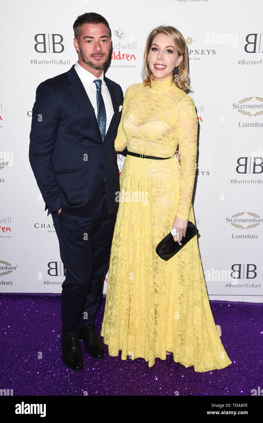 London, UK. 13th June, 2019. LONDON, UK. June 13, 2019: Katherine Ryan arriving for Caudwell Butterfly Ball 2019 at the Grosvenor House Hotel, London. Picture: Steve Vas/Featureflash Credit: Paul Smith/Alamy Live News Stock Photo