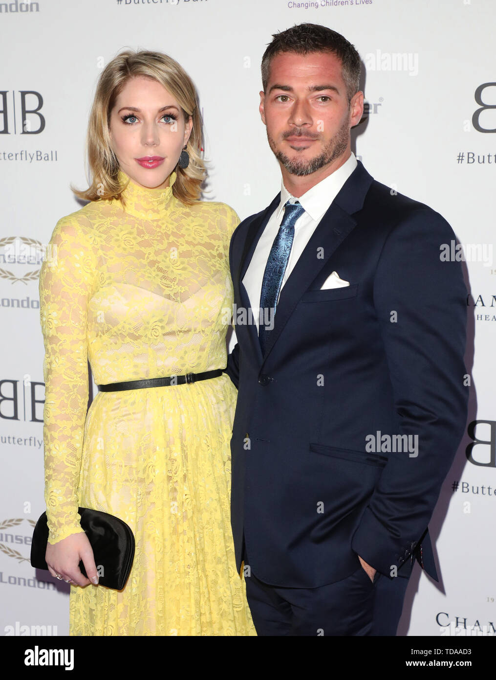 London, UK. 13th June, 2018. Katherine Ryan and guest attending the Butterfly Ball 2019 at Grosvenor House in London Credit: SOPA Images Limited/Alamy Live News Stock Photo