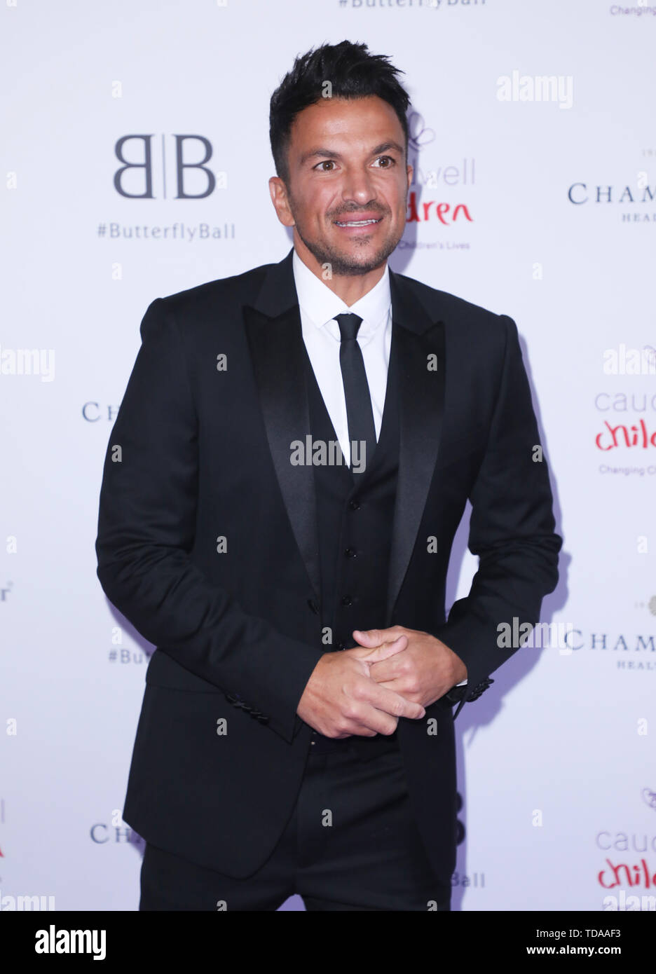 London, UK. 13th June, 2018. Peter Andre attending the Butterfly Ball 2019 at Grosvenor House in London Credit: SOPA Images Limited/Alamy Live News Stock Photo