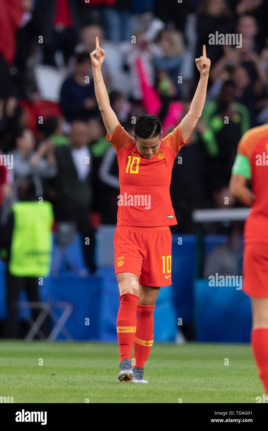 Li Ying (China) celebrates after scoring his team's first goal during ...