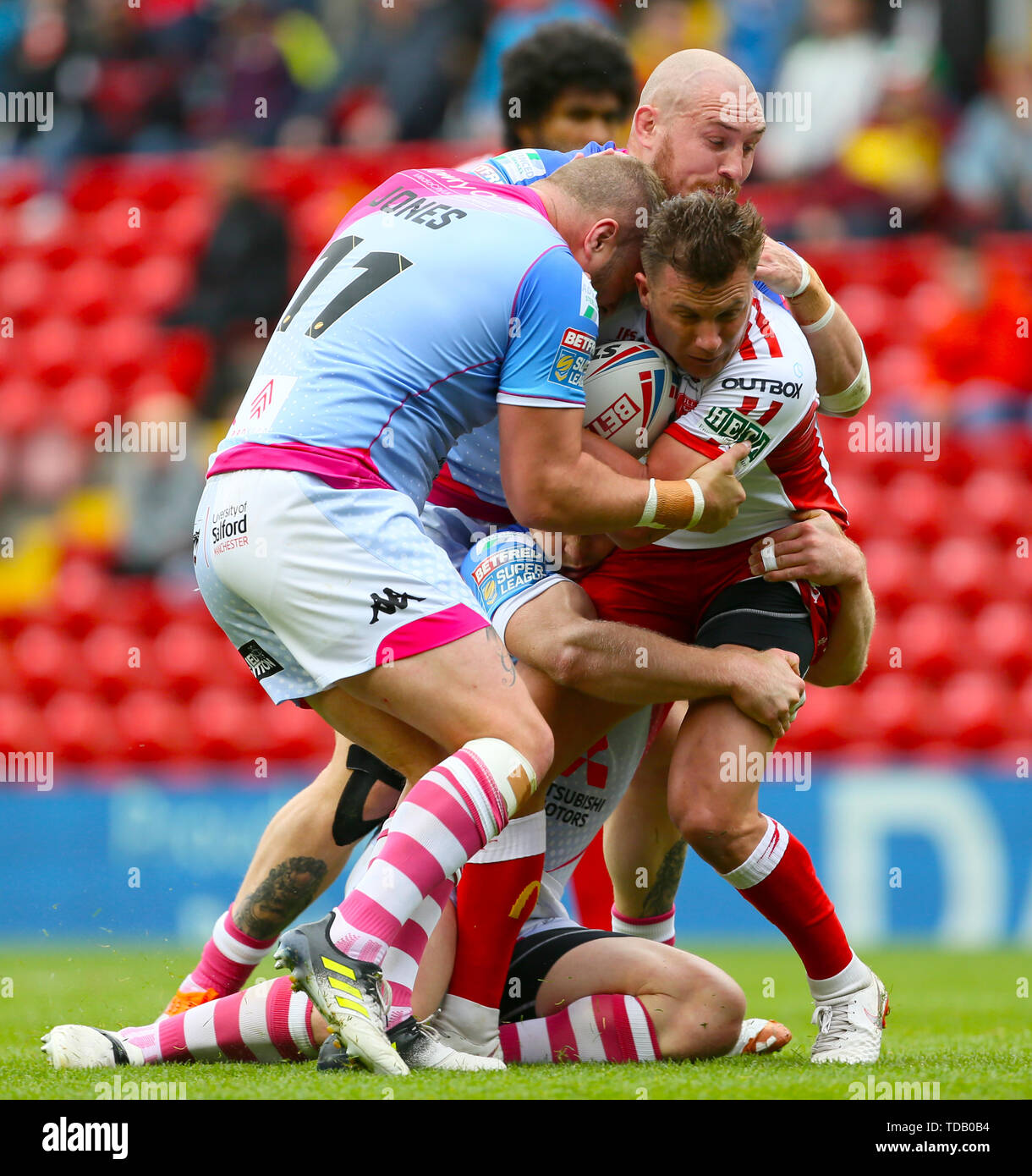 Niall Evalds Salford Red Devils Editorial Stock Photo - Stock Image