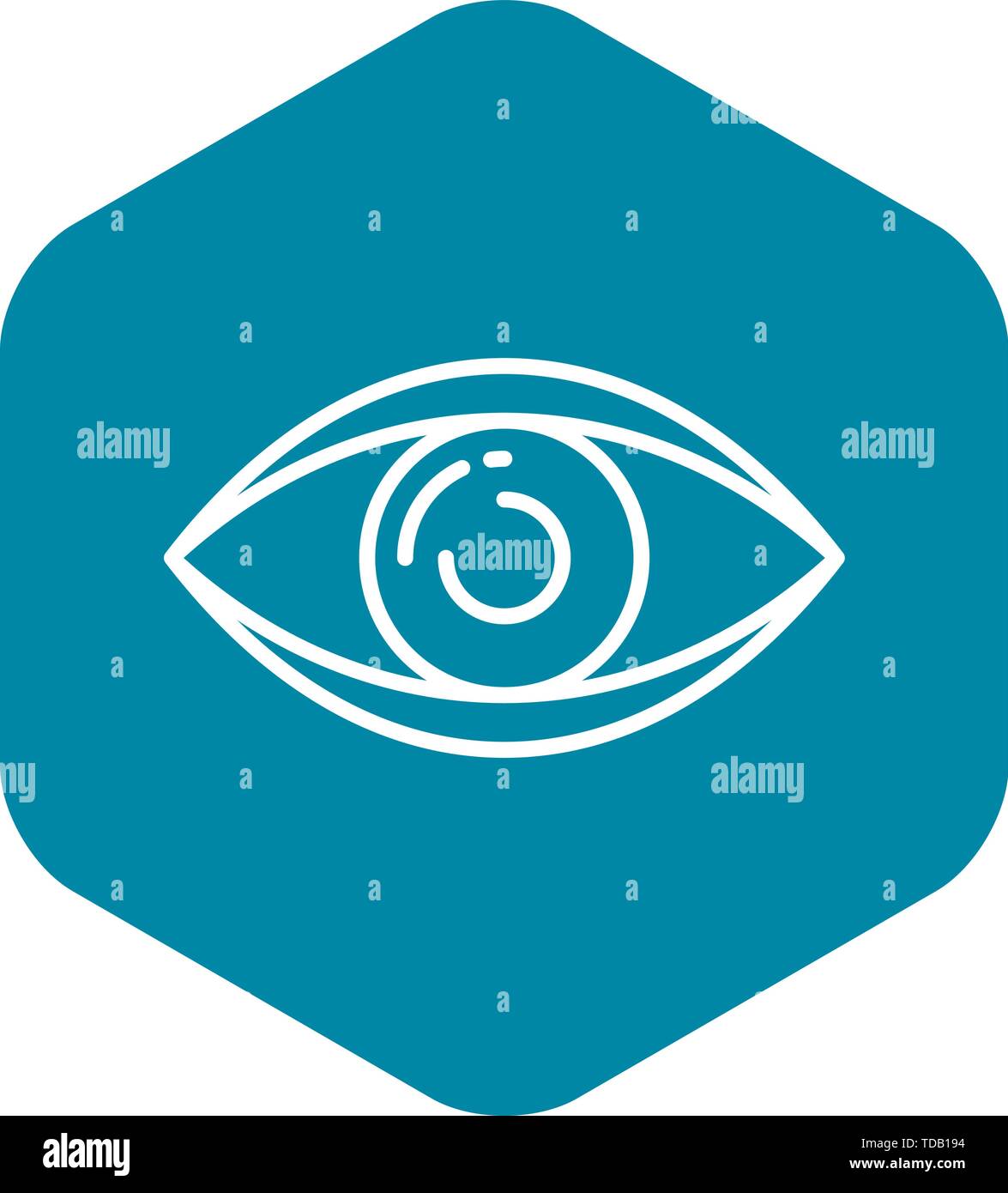 Healthy eye icon, outline style Stock Vector Image & Art - Alamy