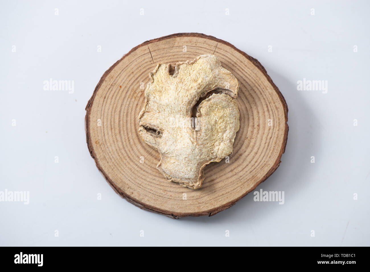 Traditional Chinese medicine ginger ginger slices seasoning Stock Photo