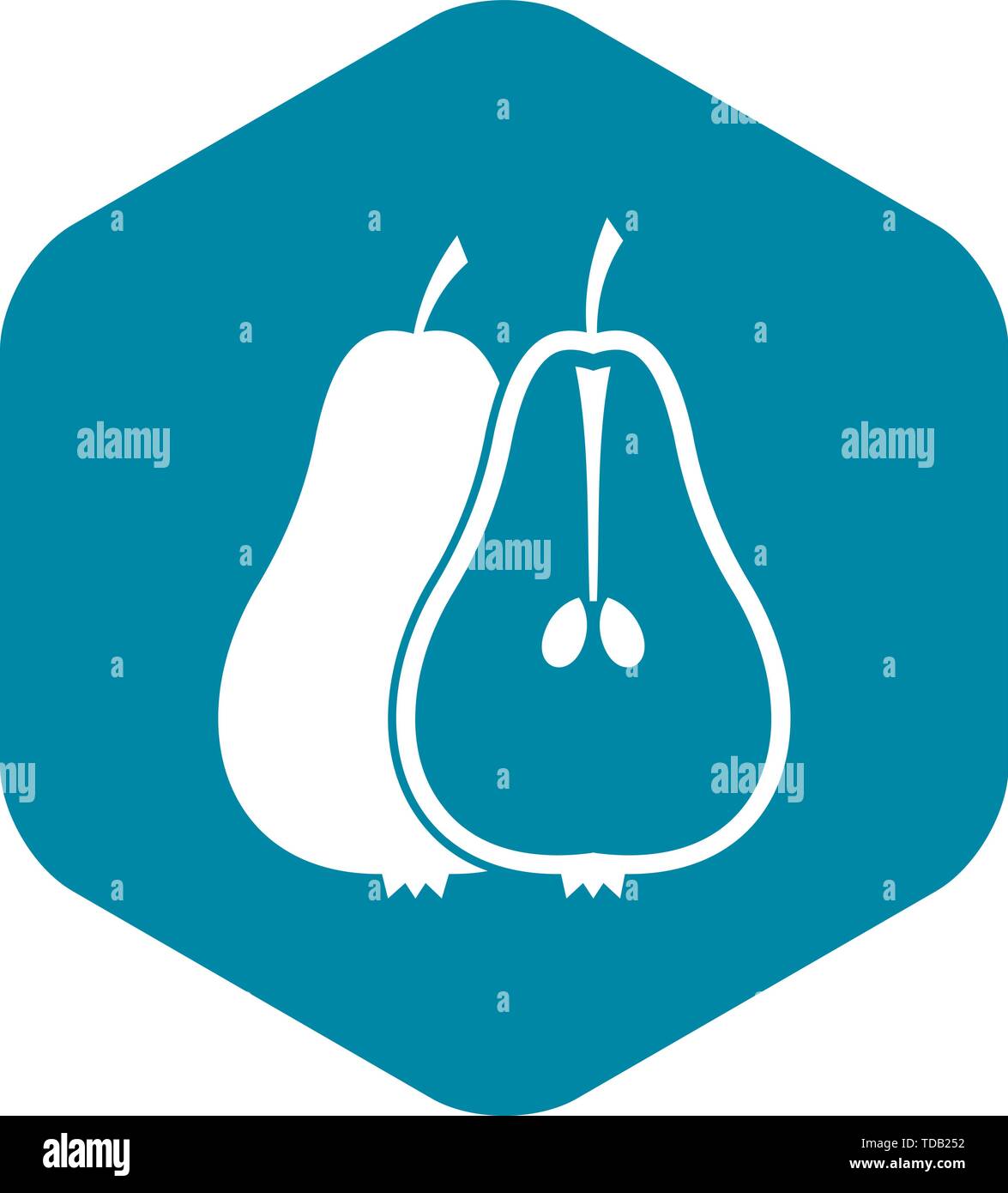 Pear icon in simple style Stock Vector Image & Art - Alamy