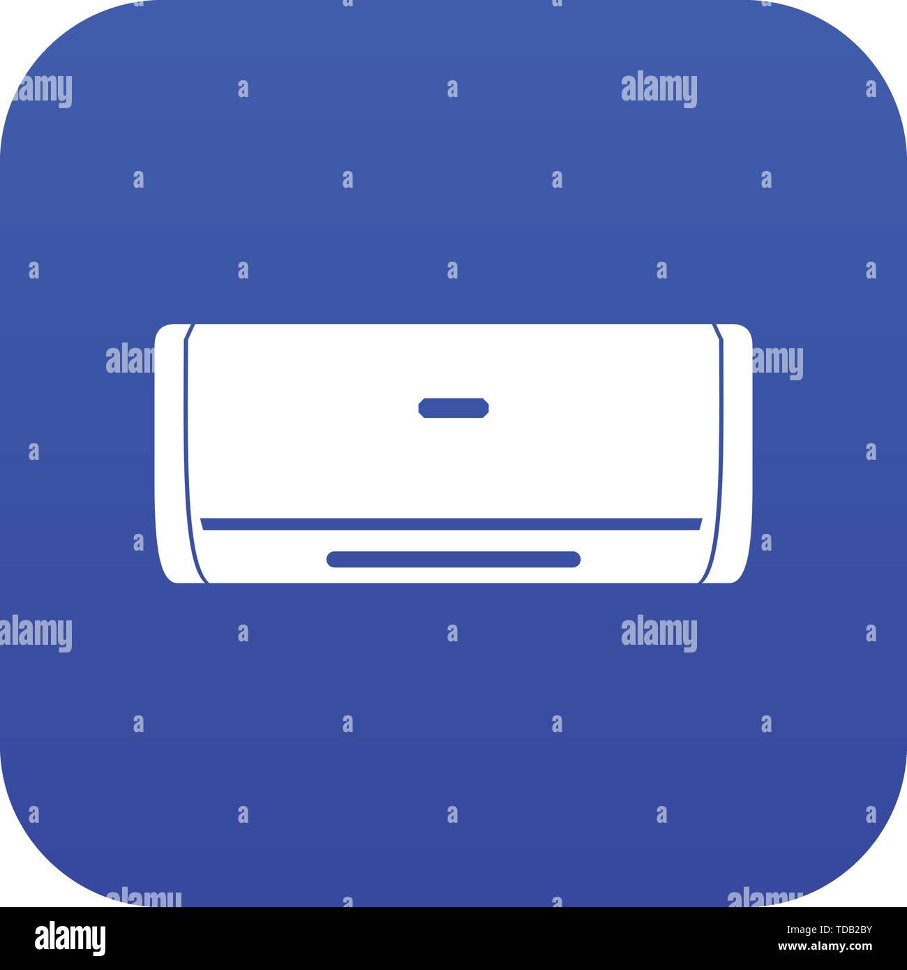 Internal unit air conditioner icon digital blue Stock Vector Image ...